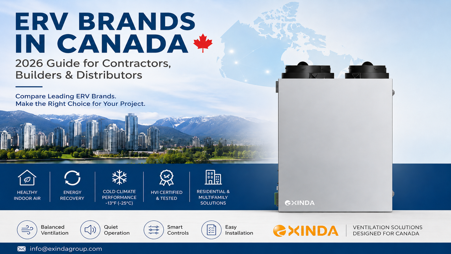 ERV Brands in Canada: Guide for Contractors, Builders & Distributors