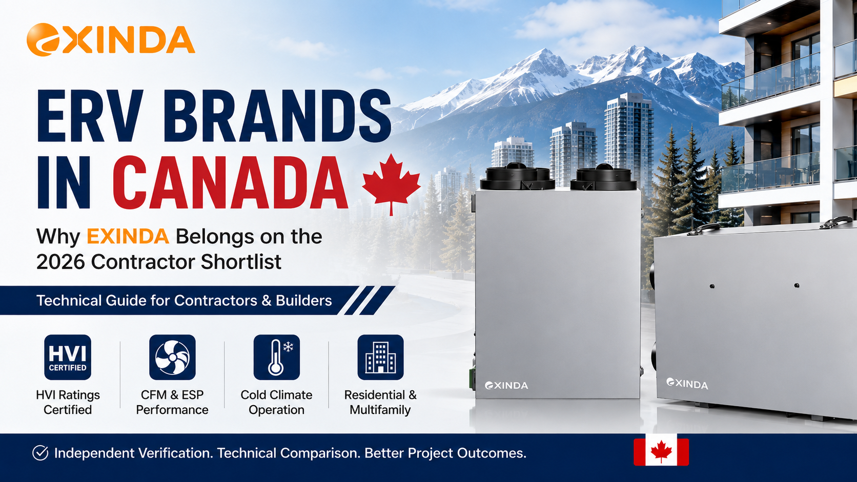 ERV Brands in Canada – EXINDA 2026 Contractor Guide
