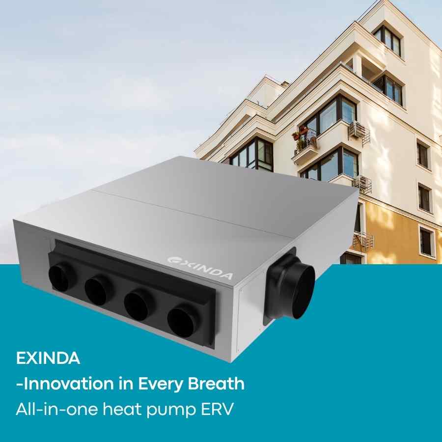 Exinda Launches the All-in-one Ceiling Ducted Heat Pump ERV