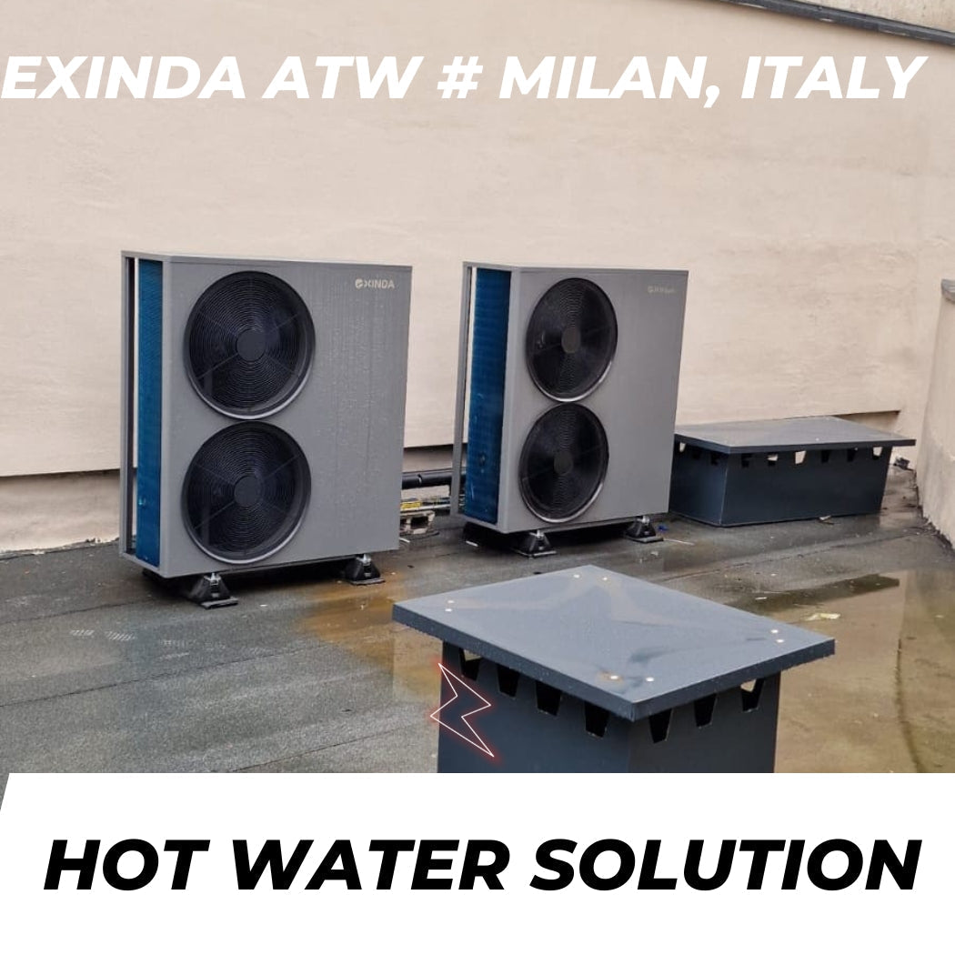 R290 air to water heat pump Installation Case In Italy by Exinda