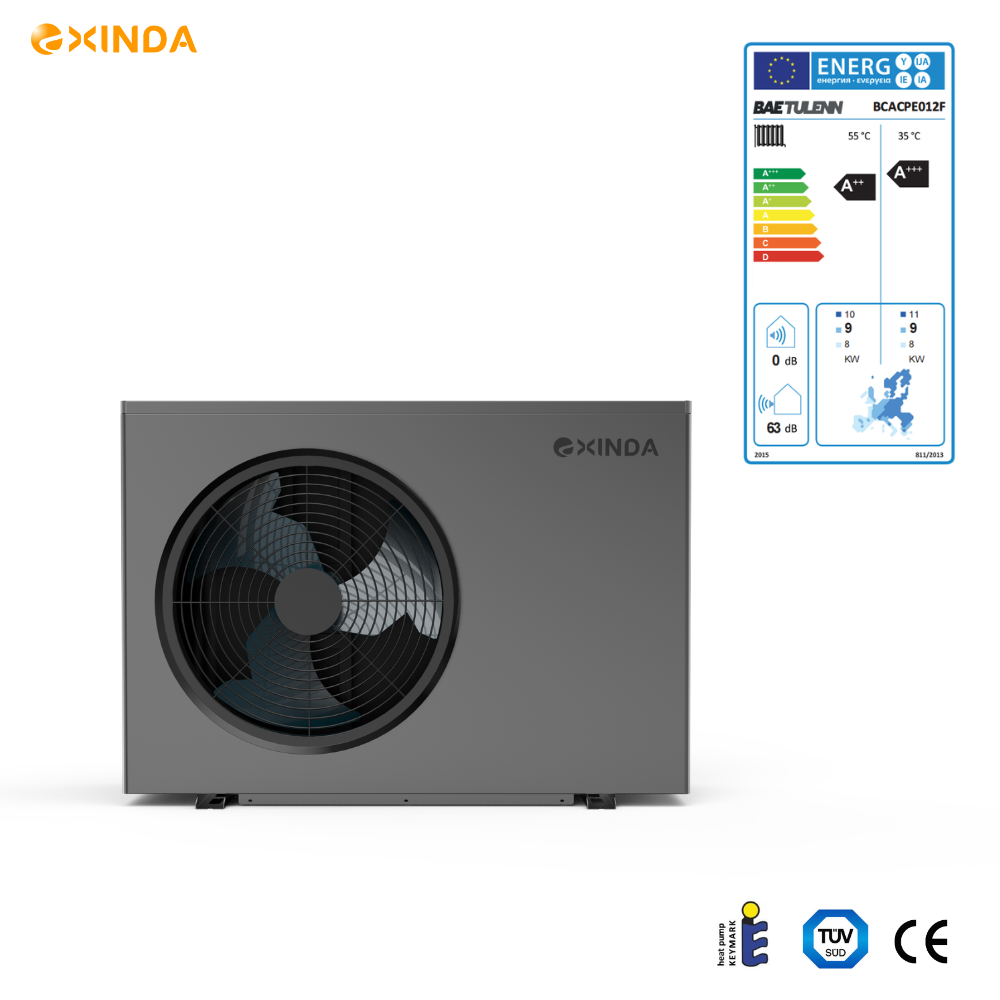 R290 Monoblock Heat Pump 6KW/9KW/12KW/15KW/20KW for heating, cooling, and domestic water