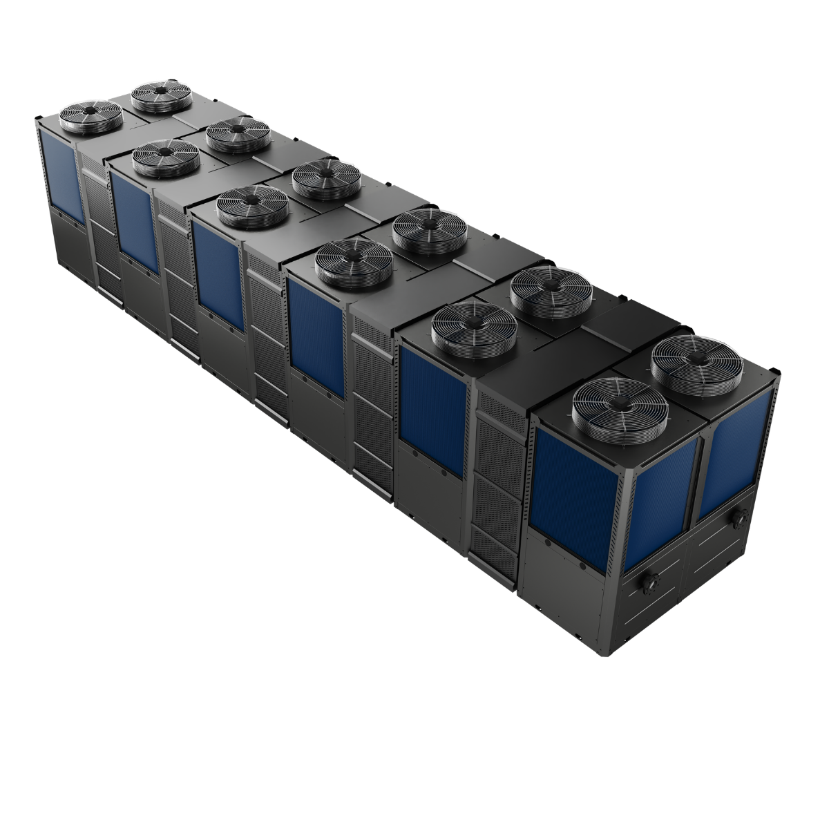 EXINDA FLEX 40 Ton R454B Four-Pipe Modular Heat Pump Chiller