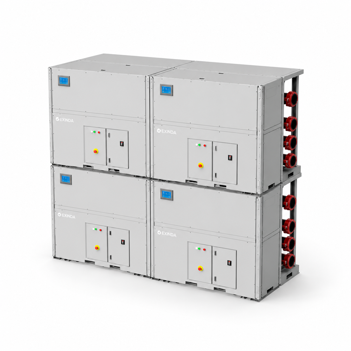 EXINDA FLEX 118kW R515B Water-to-WaterHeatPumpChiller_Front-RightView