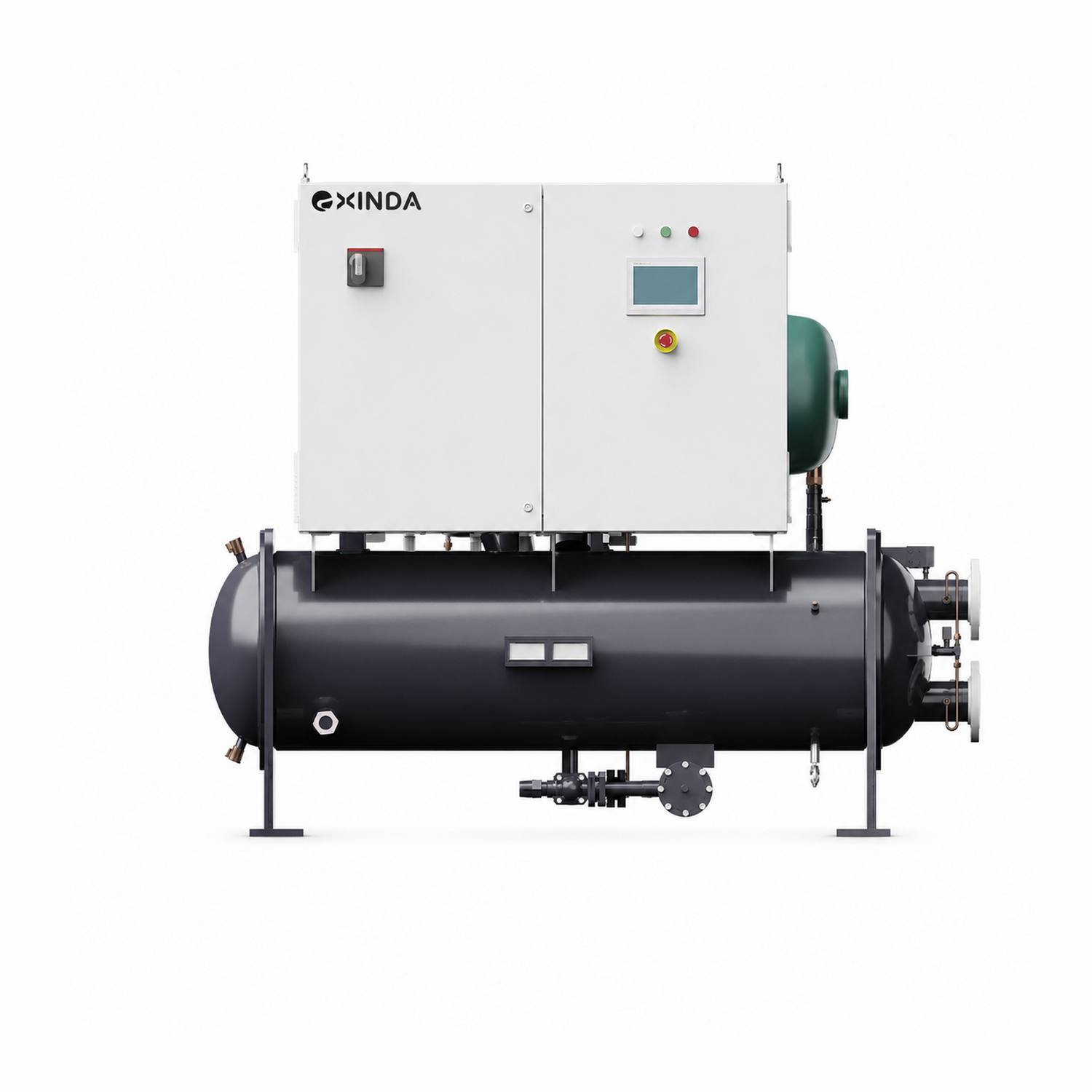 EXINDA 95.8RT Cooling / 140.2RT Heating R515B Inverter Water-Cooled Screw Heat Pump Chiller