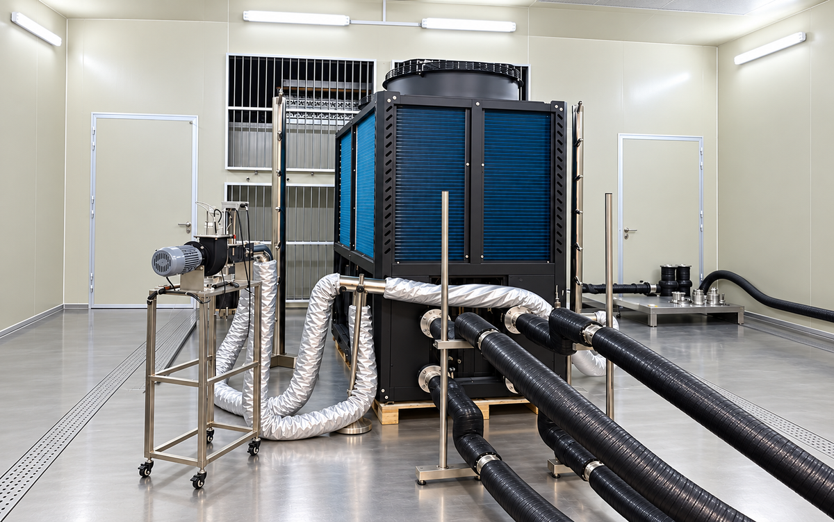 EXINDA air-cooled heat pump testing laboratory