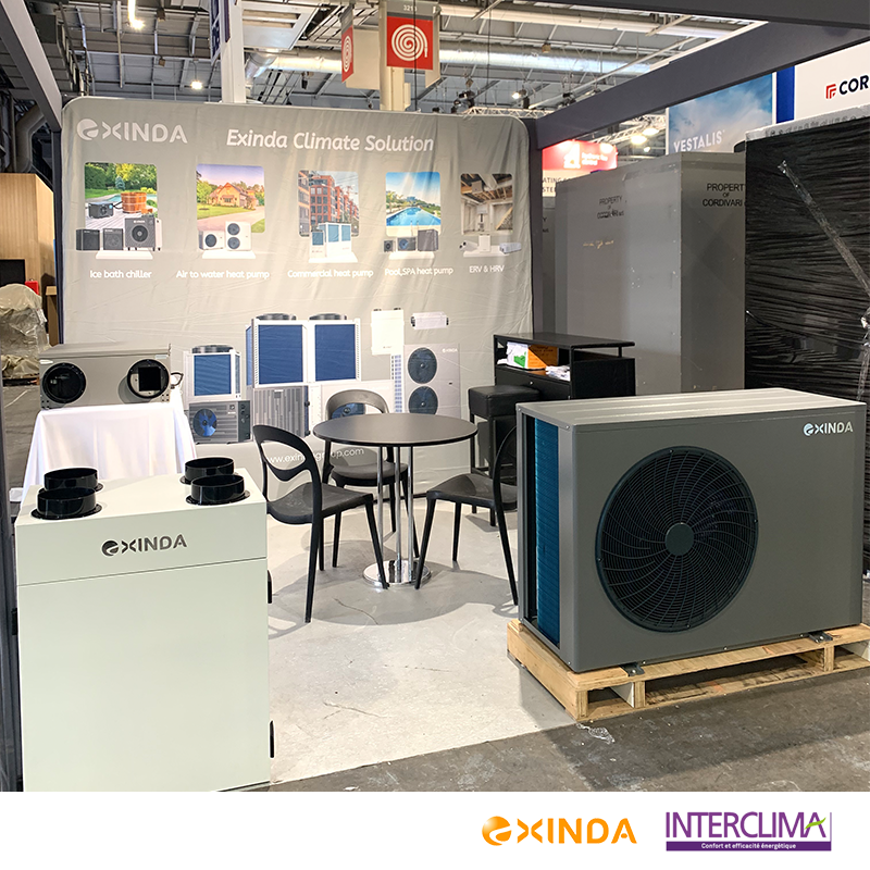 Exinda at the Paris Expo: Leading the way to a new future of comfort and energy efficiency（China heat pump factory）