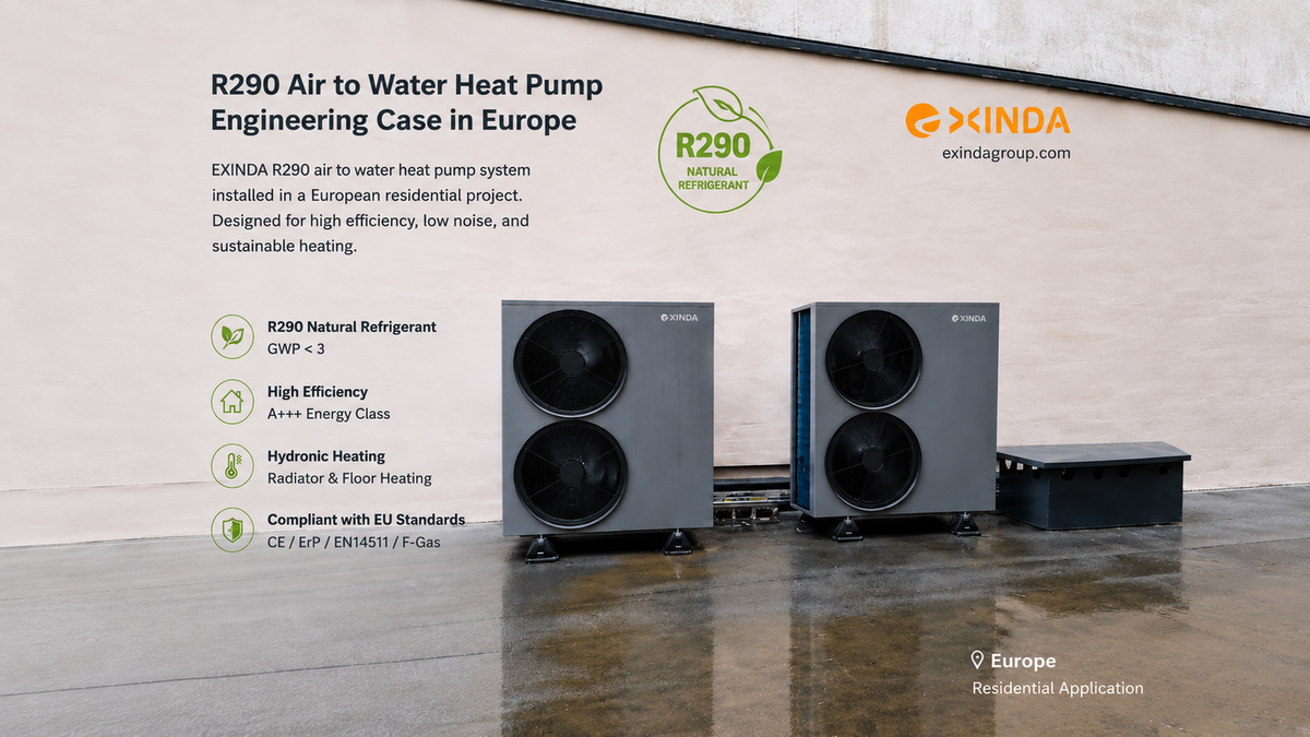 Exinda R290 Air-to-Water Heat Pump Installation Case