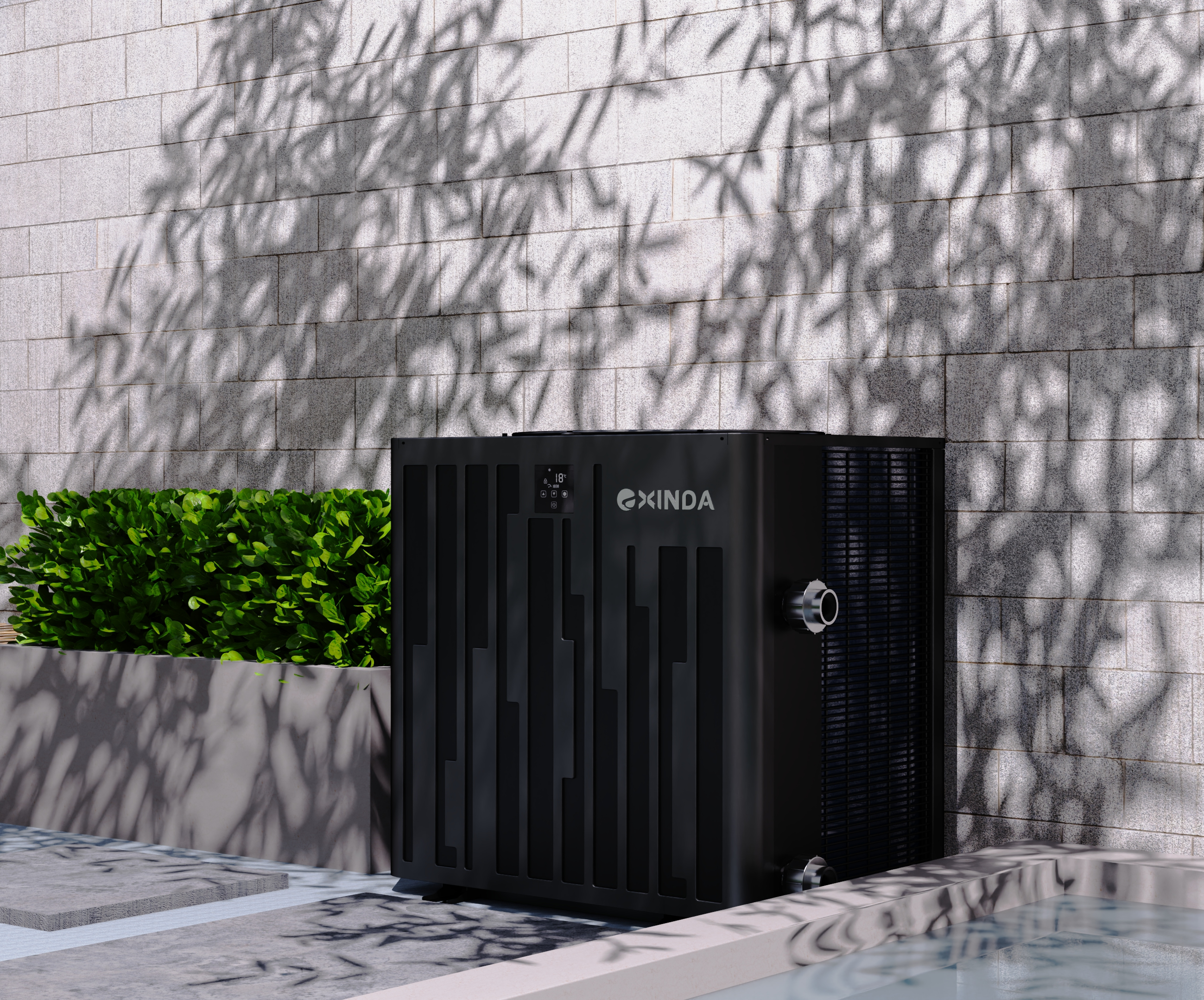 Home Swimming Pool Heat Pump 95,000 Btu to 120,000 Btu 208-240 V~/ 1Ph~60 Hz.