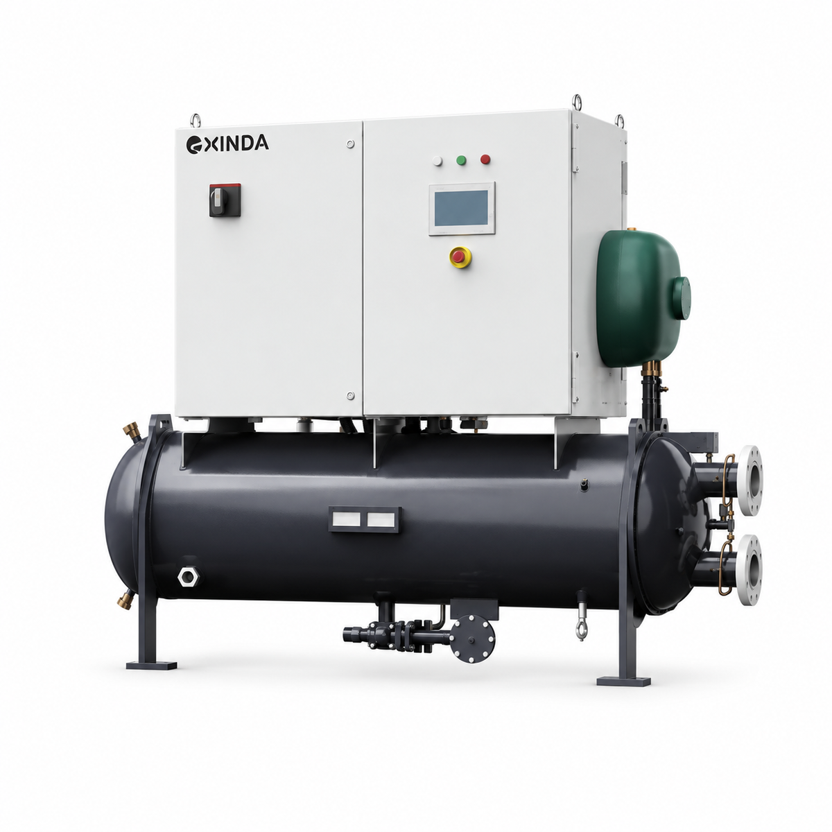 EXINDA 337.5 kW R515B Water-Cooled Screw Heat Pump Chiller