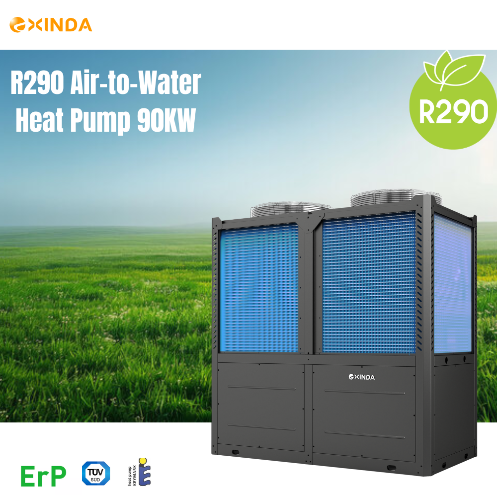 90KW R290 Air source heat pump chiller