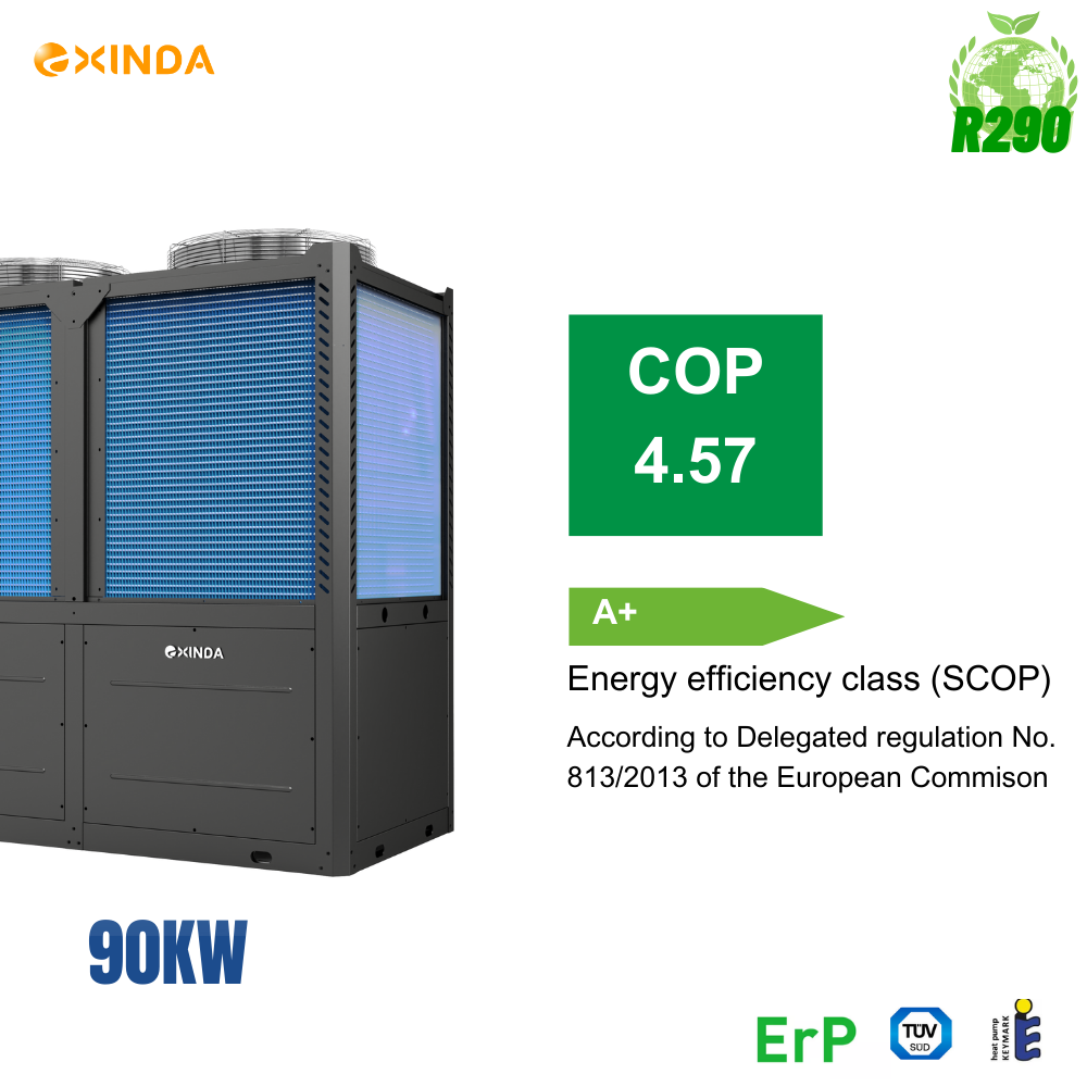 90KW R290 Air source heat pump chiller