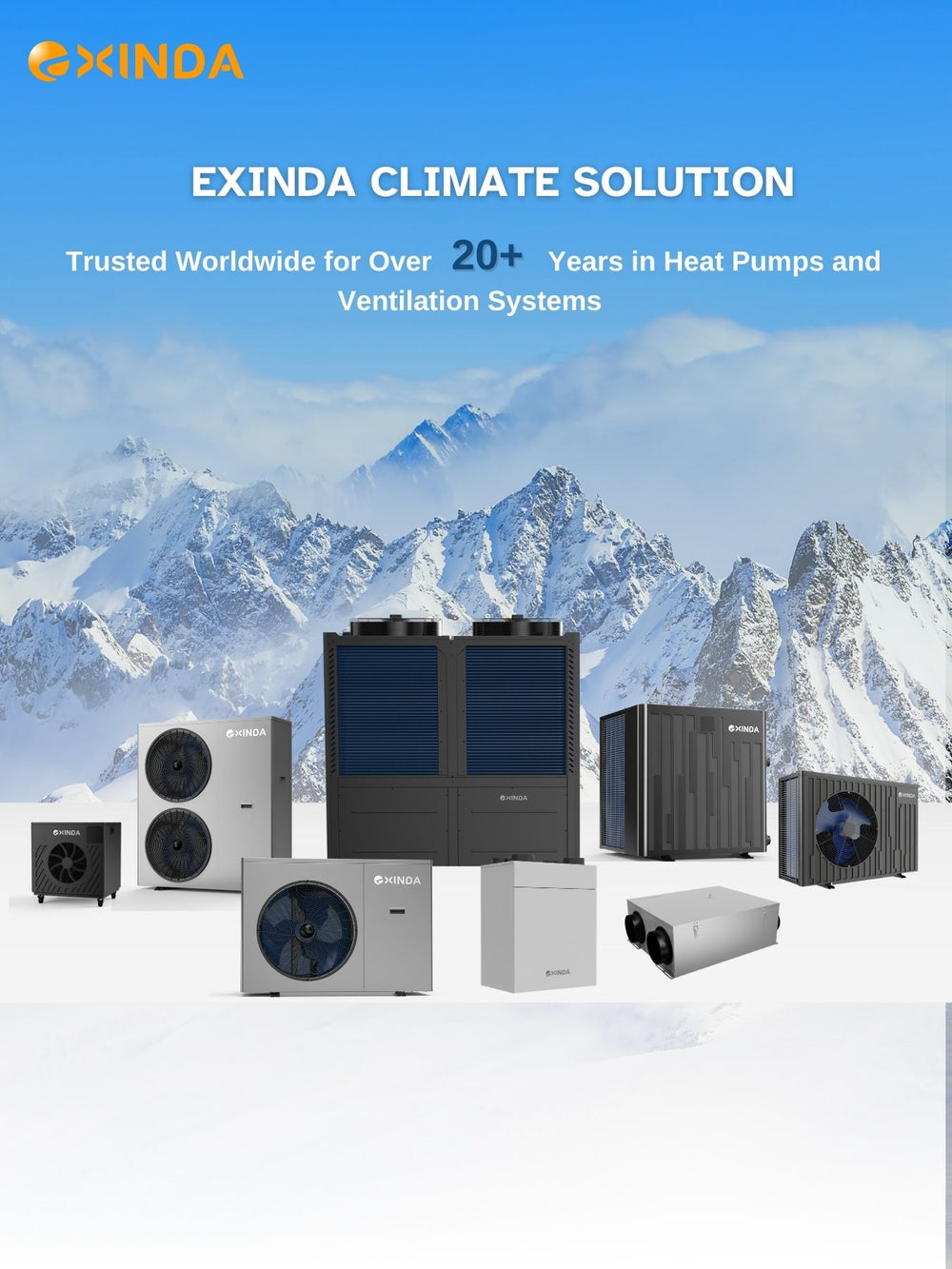 Exinda | Heat Pump Manufacturer, HVAC Supplier&ERV Ventilation System